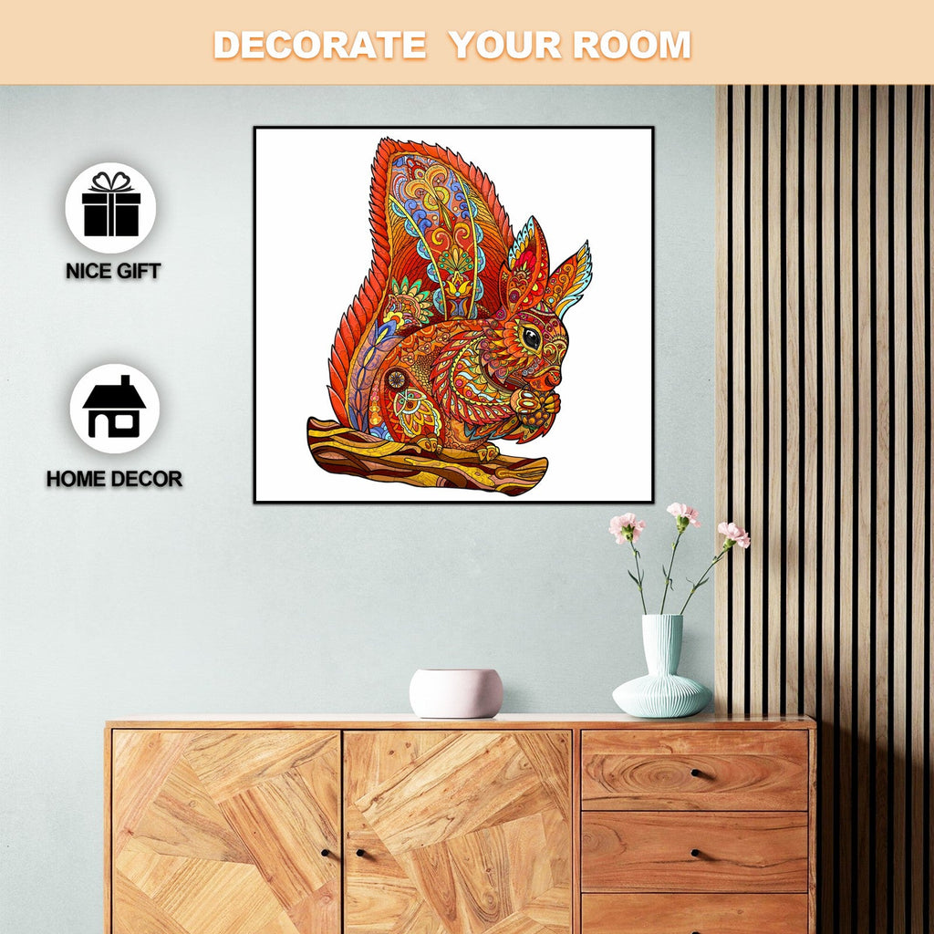 Naughty Squirrel Wooden Jigsaw Puzzle