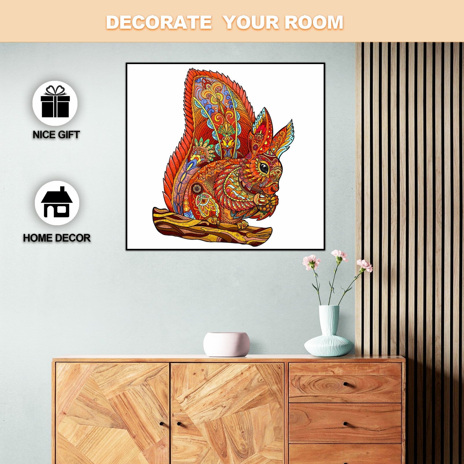 Naughty Squirrel Wooden Jigsaw Puzzle