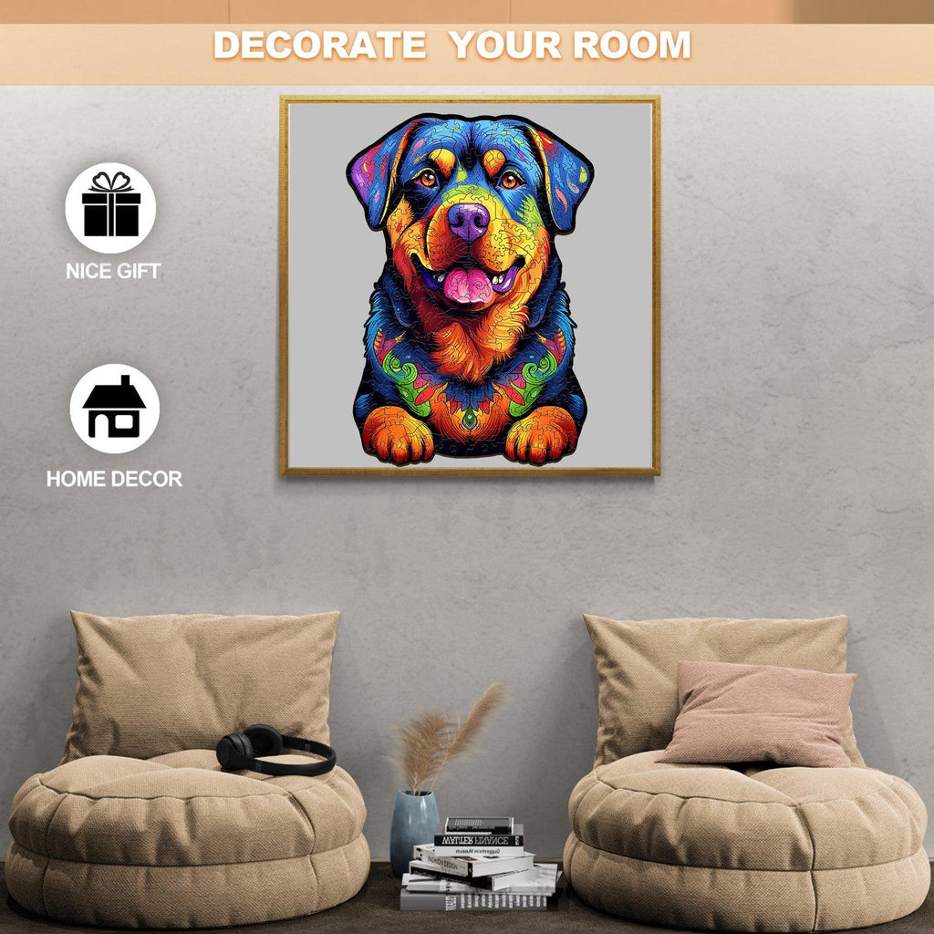 Rottweiler 2 Wooden Jigsaw Puzzle