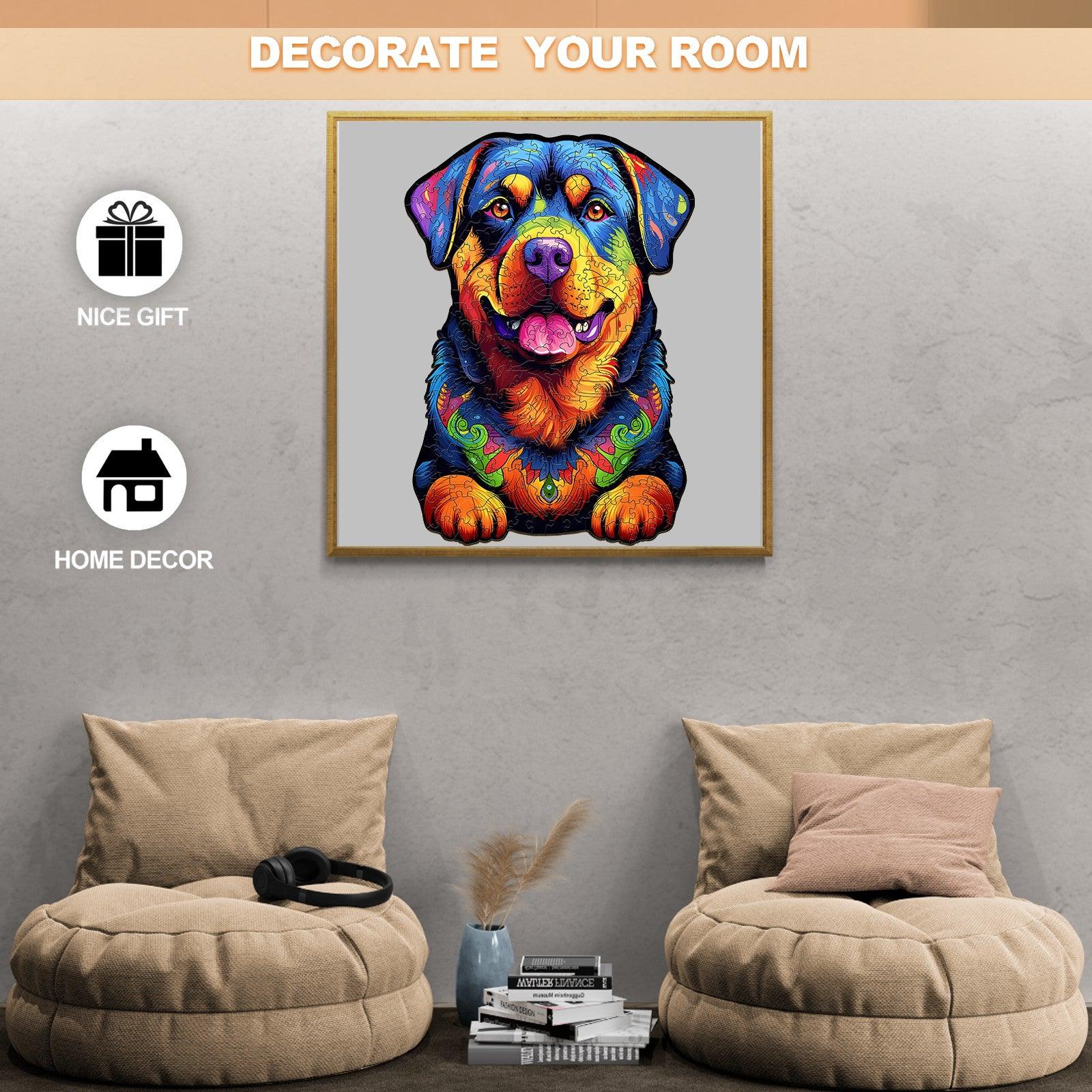 Rottweiler 2 Wooden Jigsaw Puzzle
