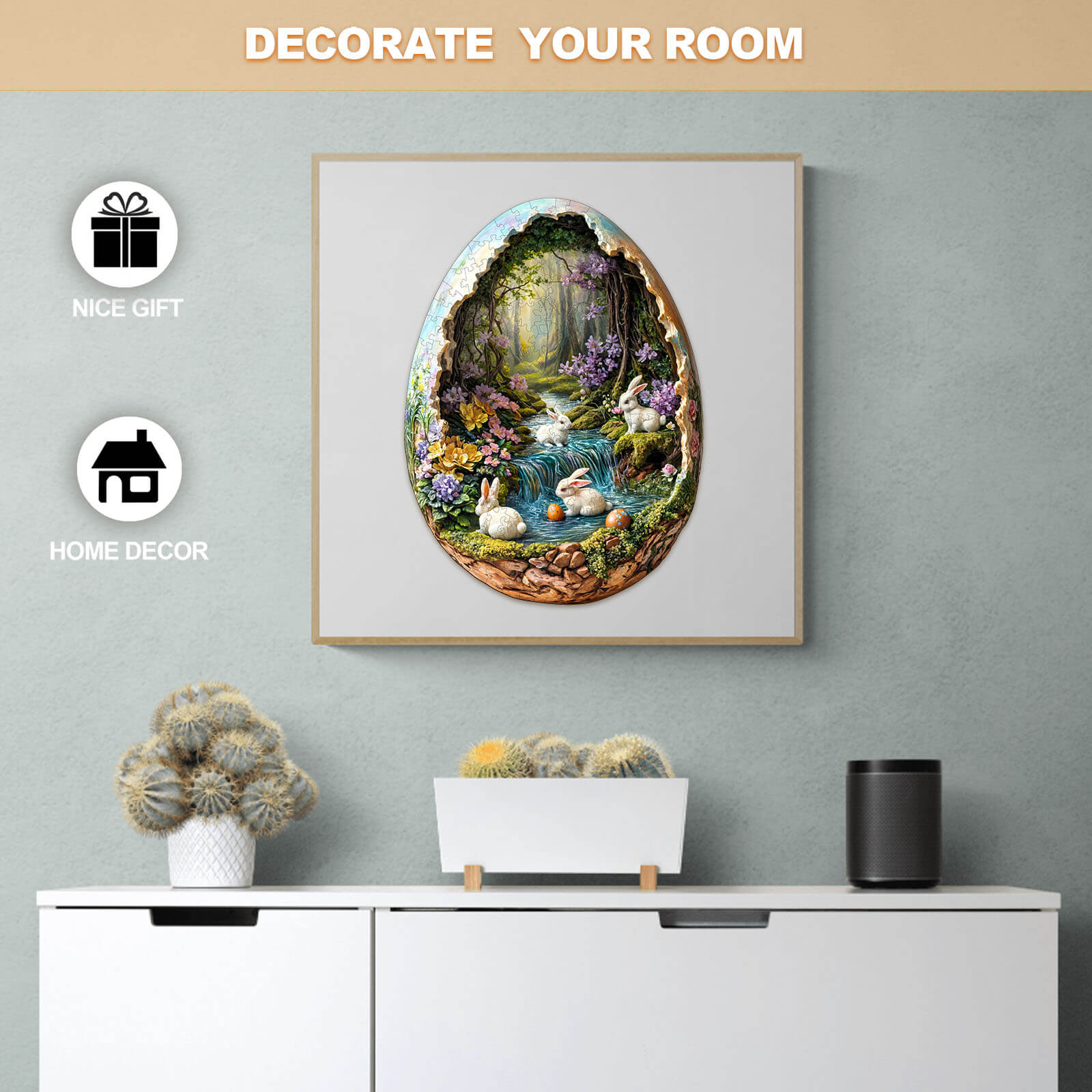 Wonderland Easter-3 Wooden Jigsaw Puzzle