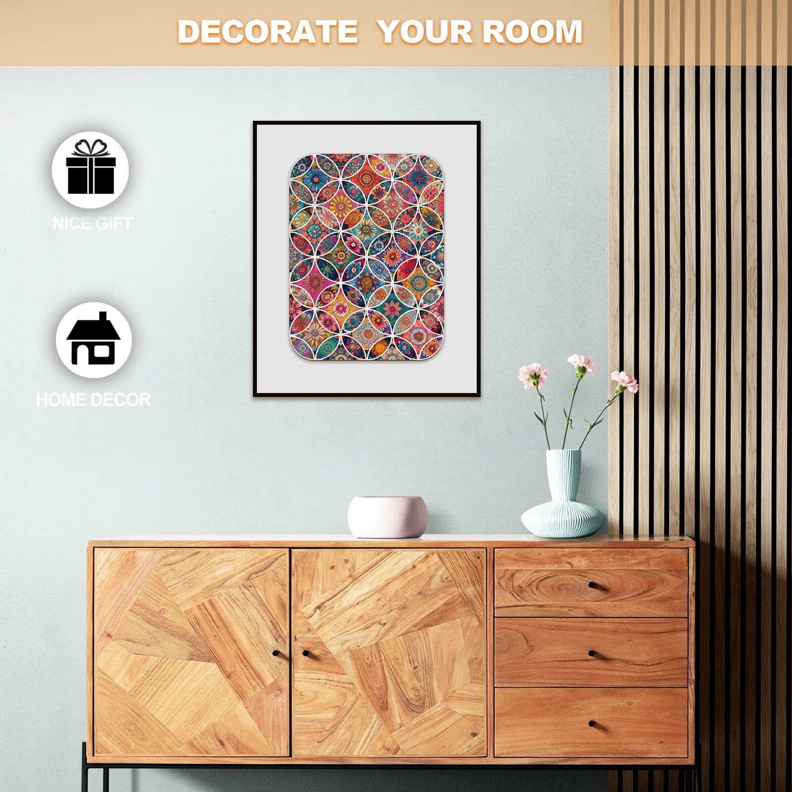Floral Universe Wooden Jigsaw Puzzle
