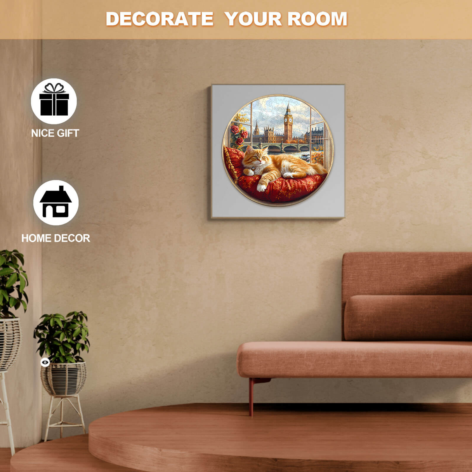 Views of London Wooden Jigsaw Puzzle