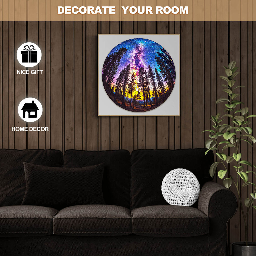 Galactic Forest-2 Wooden Jigsaw Puzzle
