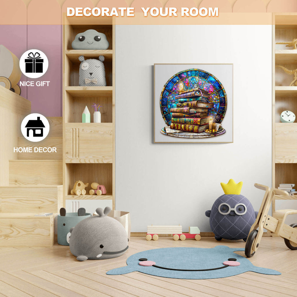 Magic tome Wooden Jigsaw Puzzle
