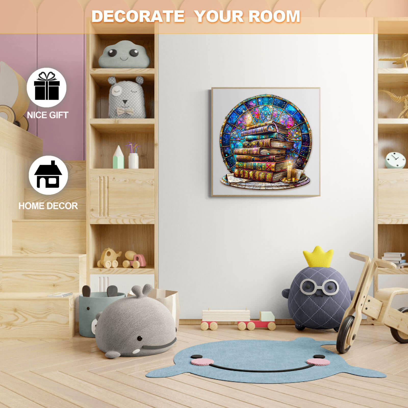 Magic tome Wooden Jigsaw Puzzle