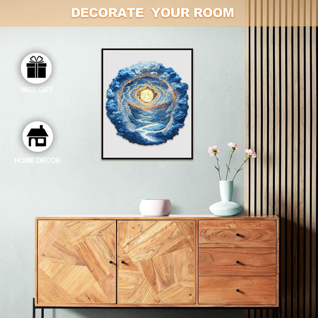 3D Moonlight Dreamscape Wooden Jigsaw Puzzle