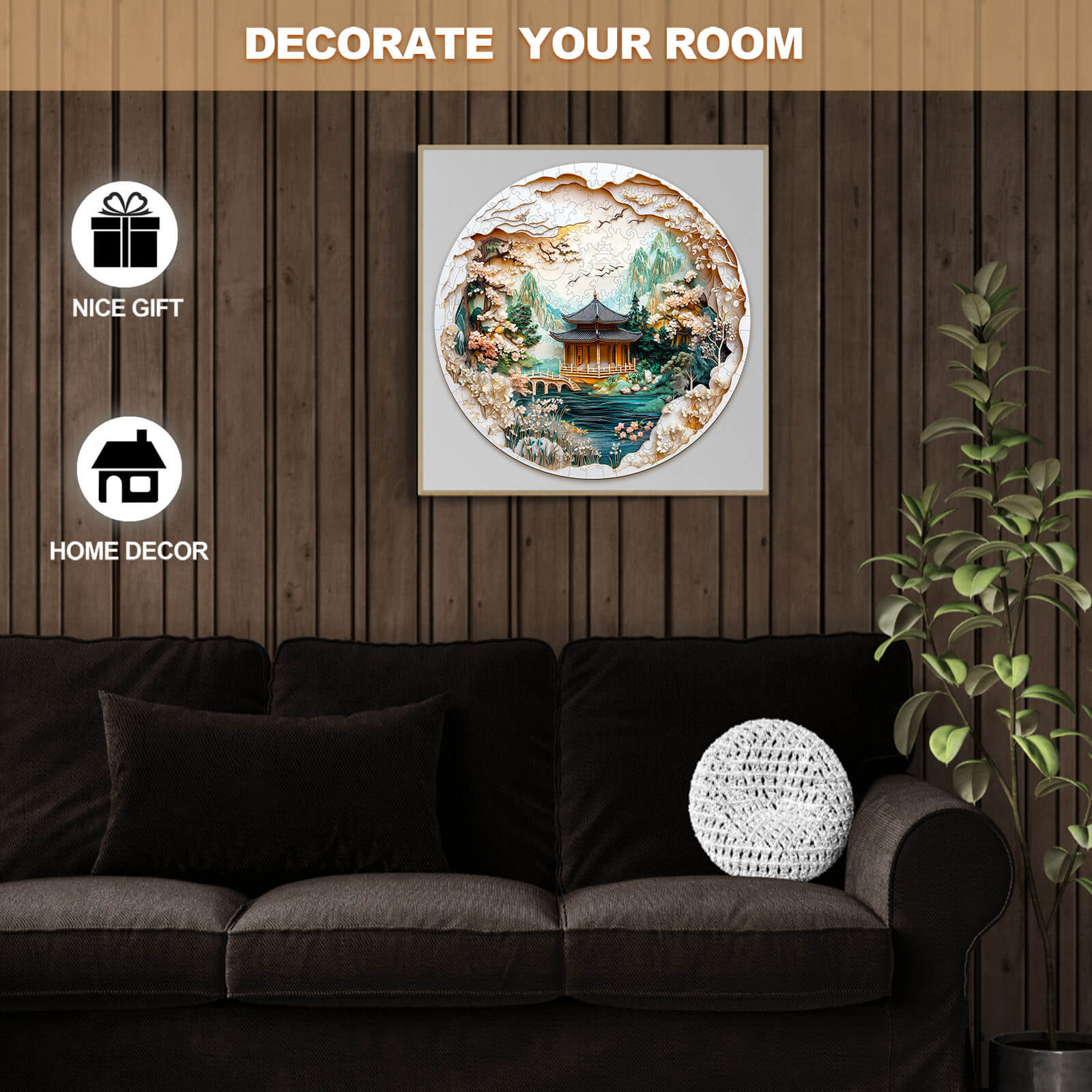 3D Chinese Landscape Painting Wooden Jigsaw Puzzle