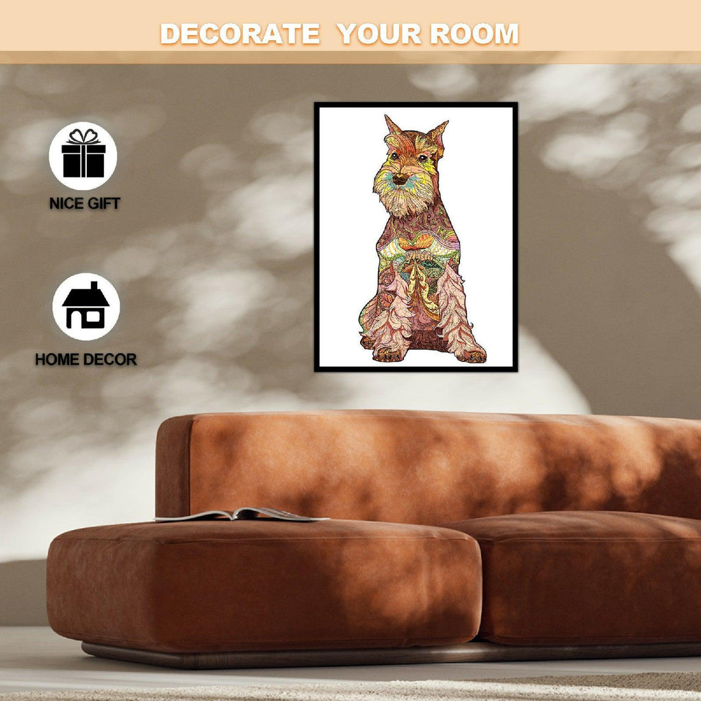 Schnauzer Wooden Jigsaw Puzzle