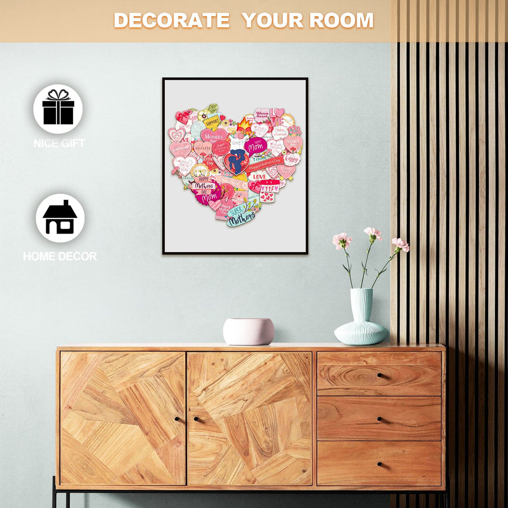 Letter to Mom Wooden Jigsaw Puzzle