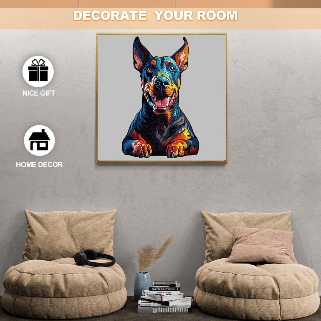 Doberman Pinscher Wooden Jigsaw Puzzle