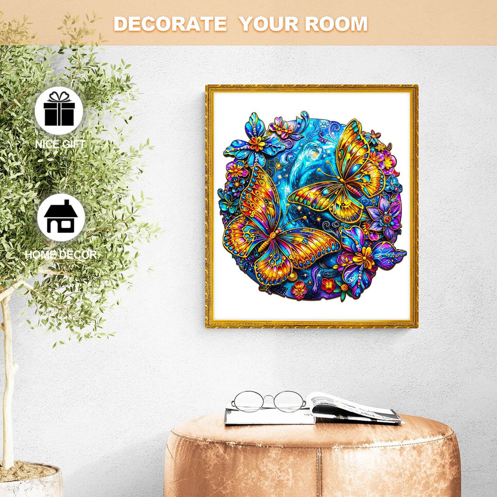 Beautiful Butterflies Wooden Jigsaw Puzzle