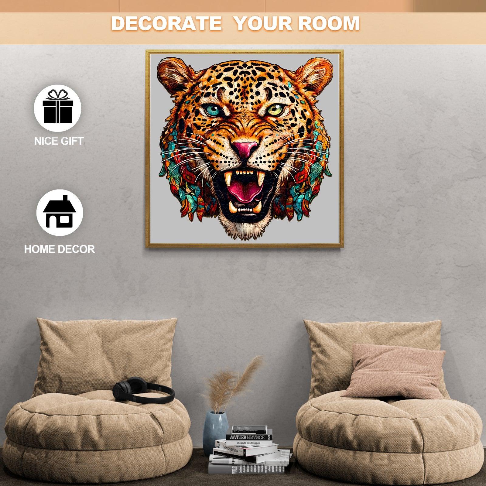 Agile Leopard Wooden Jigsaw Puzzle