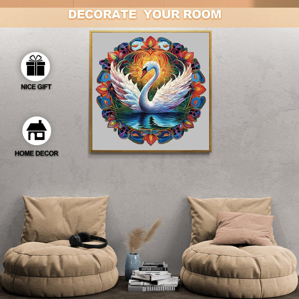 Beautiful Swan 1 Wooden Jigsaw Puzzle