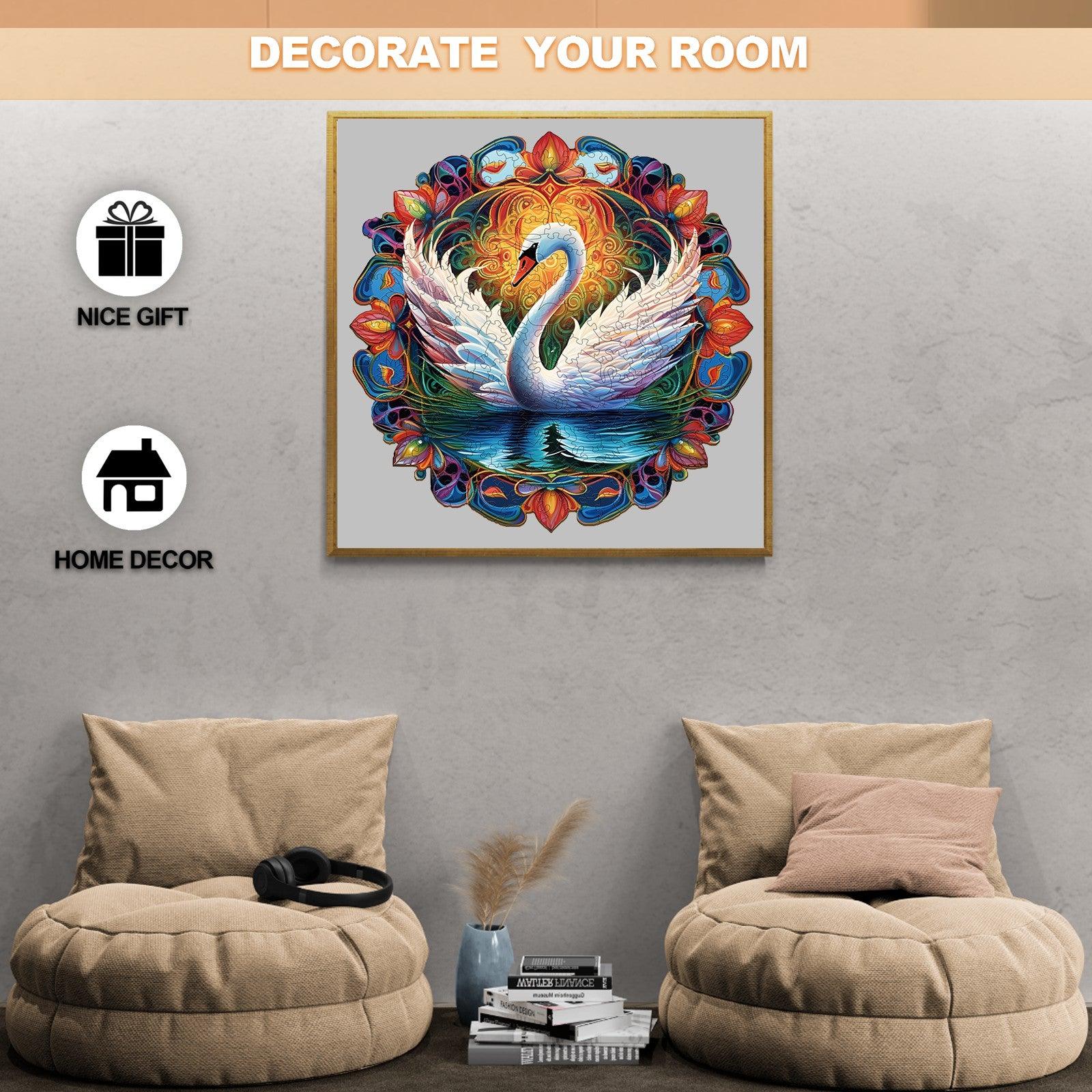 Beautiful Swan 1 Wooden Jigsaw Puzzle