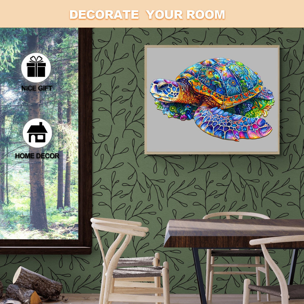 Fantasy Turtle Wooden Jigsaw Puzzle