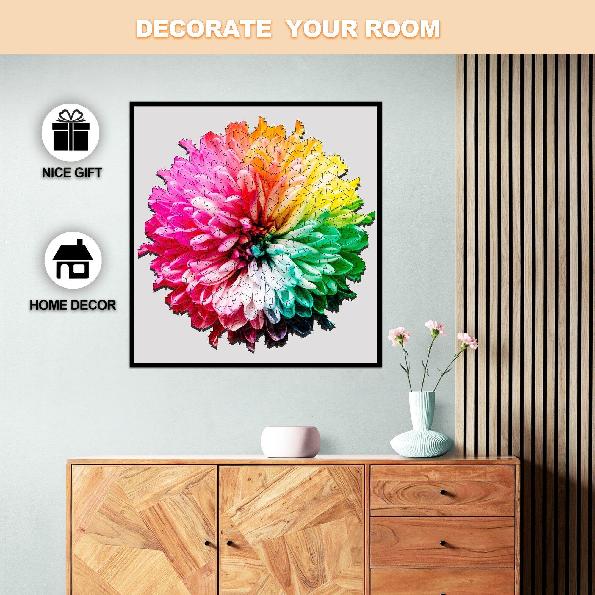 Blooming Flowers Wooden Jigsaw Puzzle