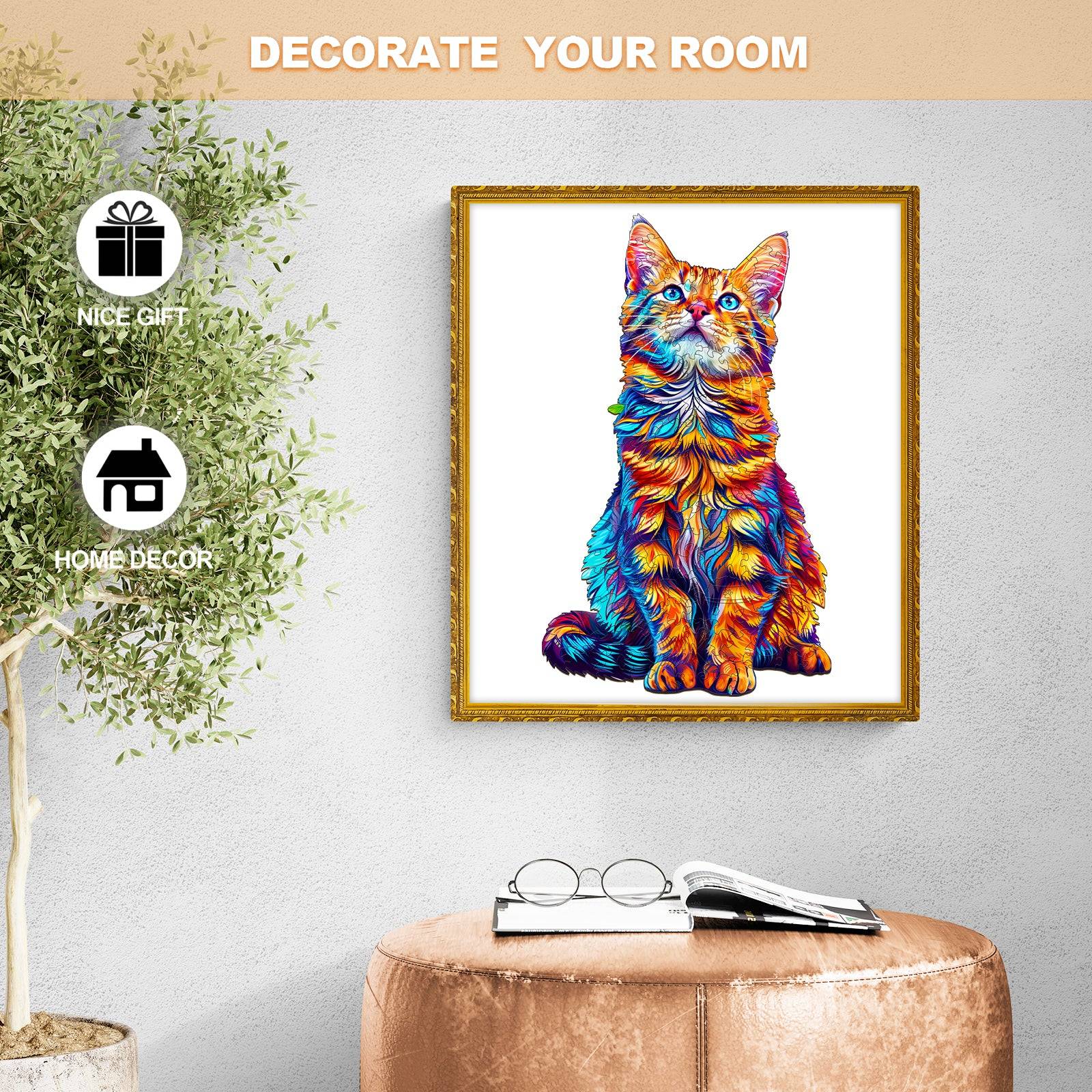 Bengal Cat-2 Wooden Jigsaw Puzzle