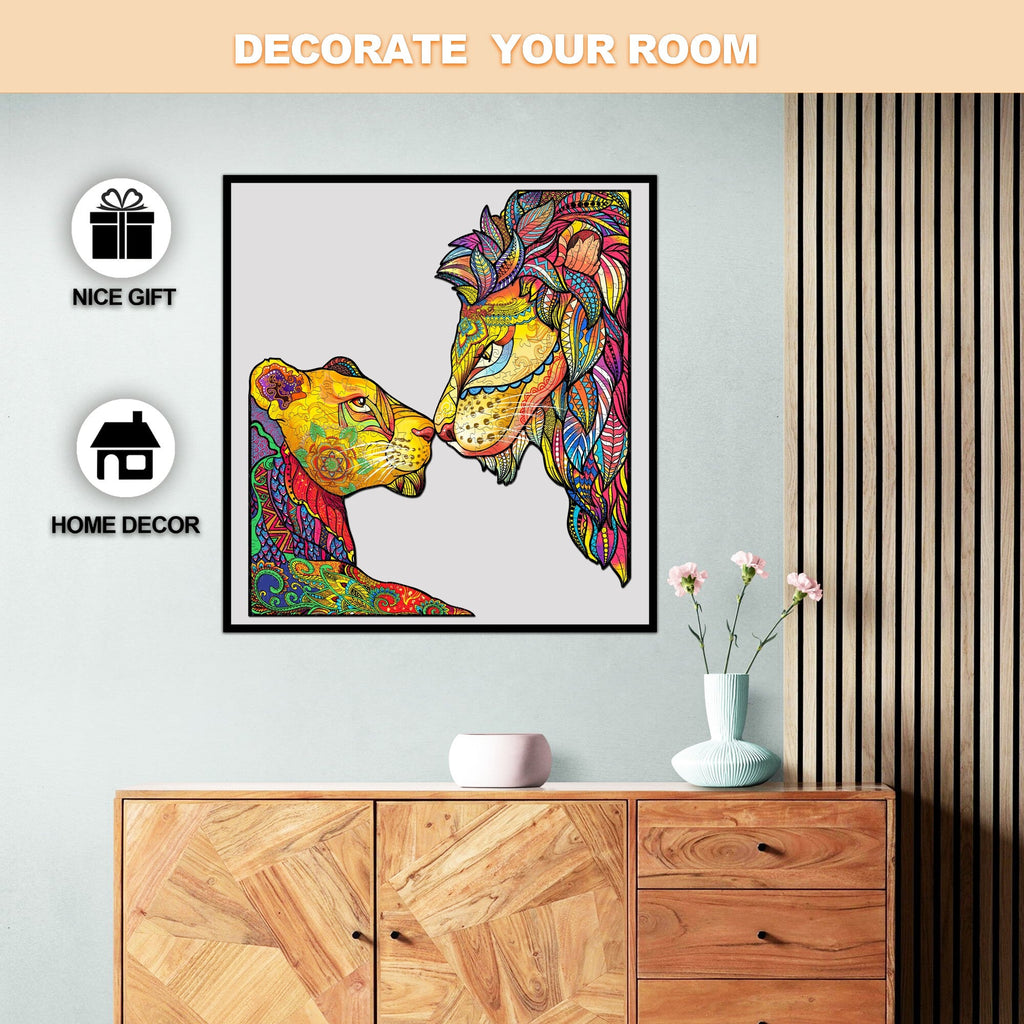 Affectionate Sight Wooden Jigsaw Puzzle