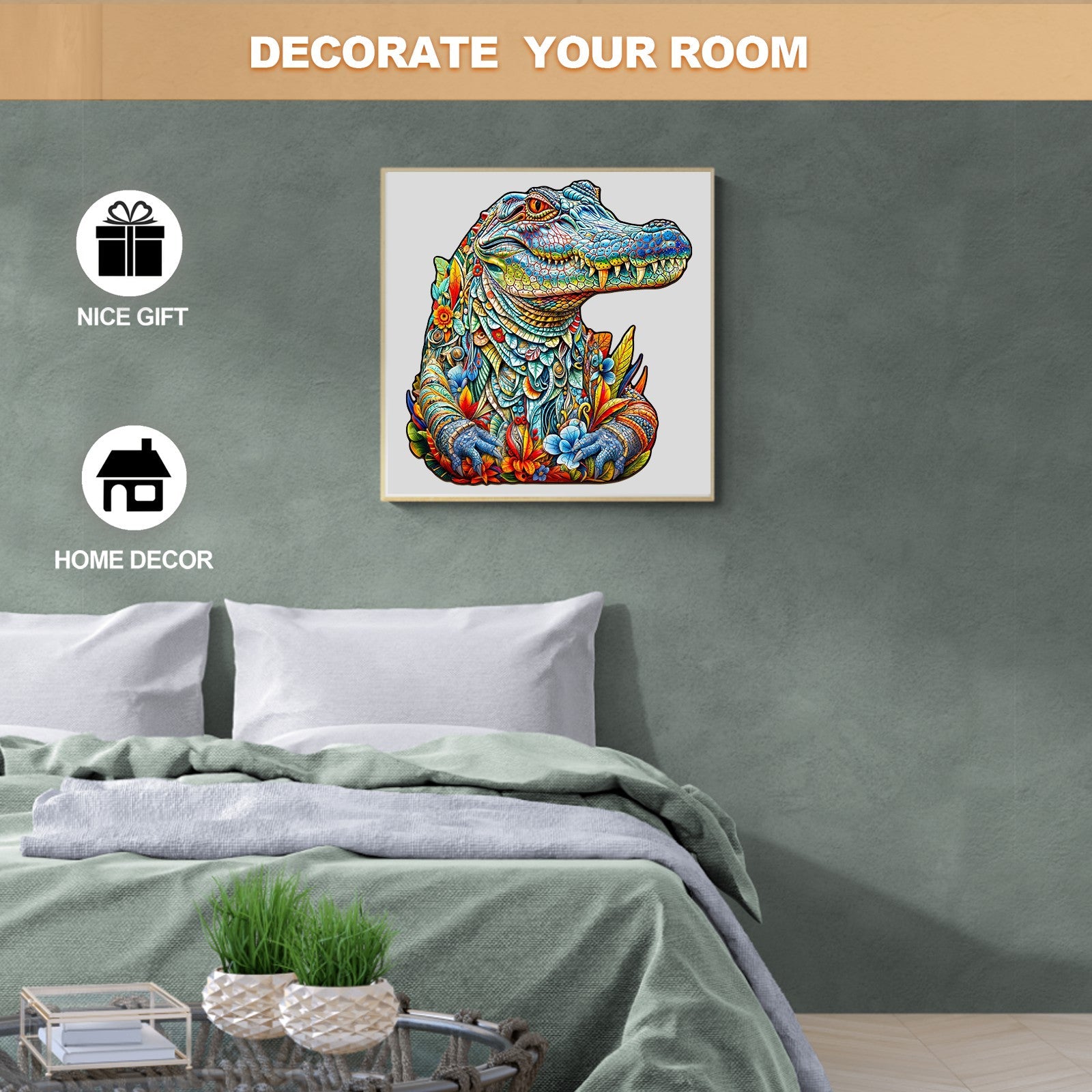 Crocodile Wooden Jigsaw Puzzle
