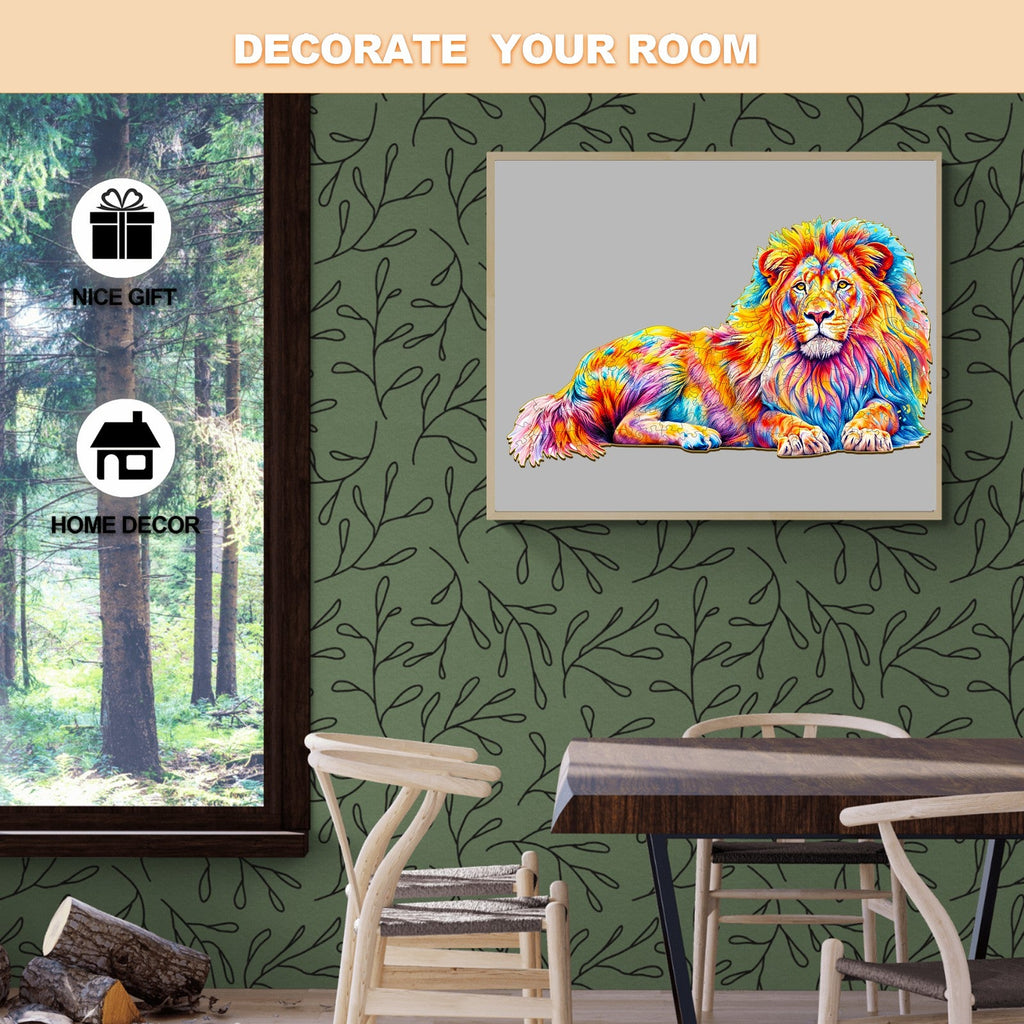 Lion Wooden Jigsaw Puzzle