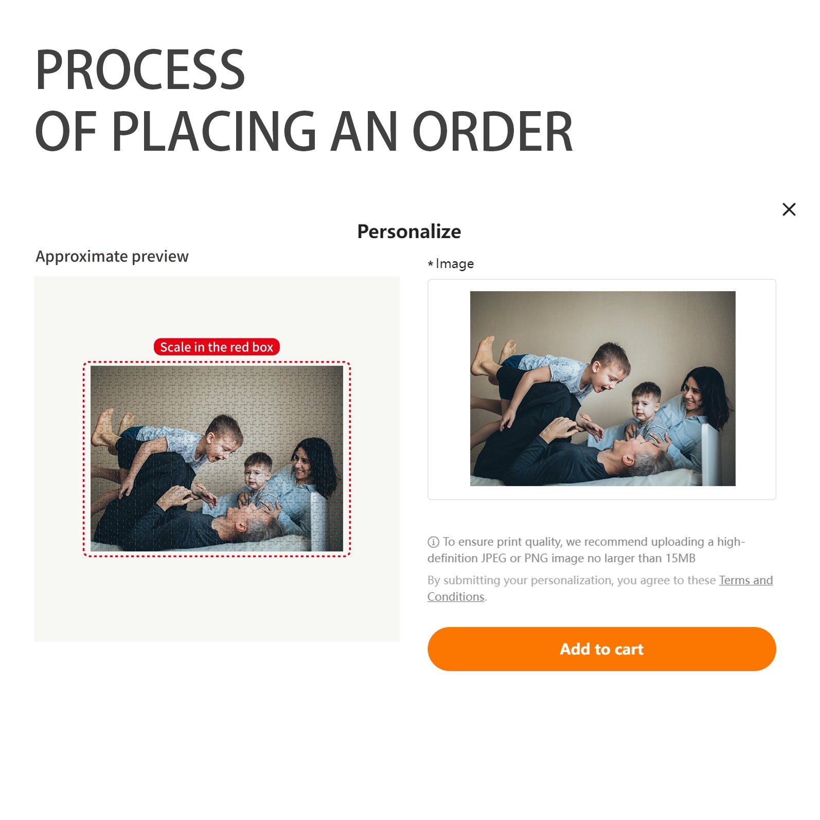 500/1000-piece Custom Photo Jigsaw Puzzle For Family