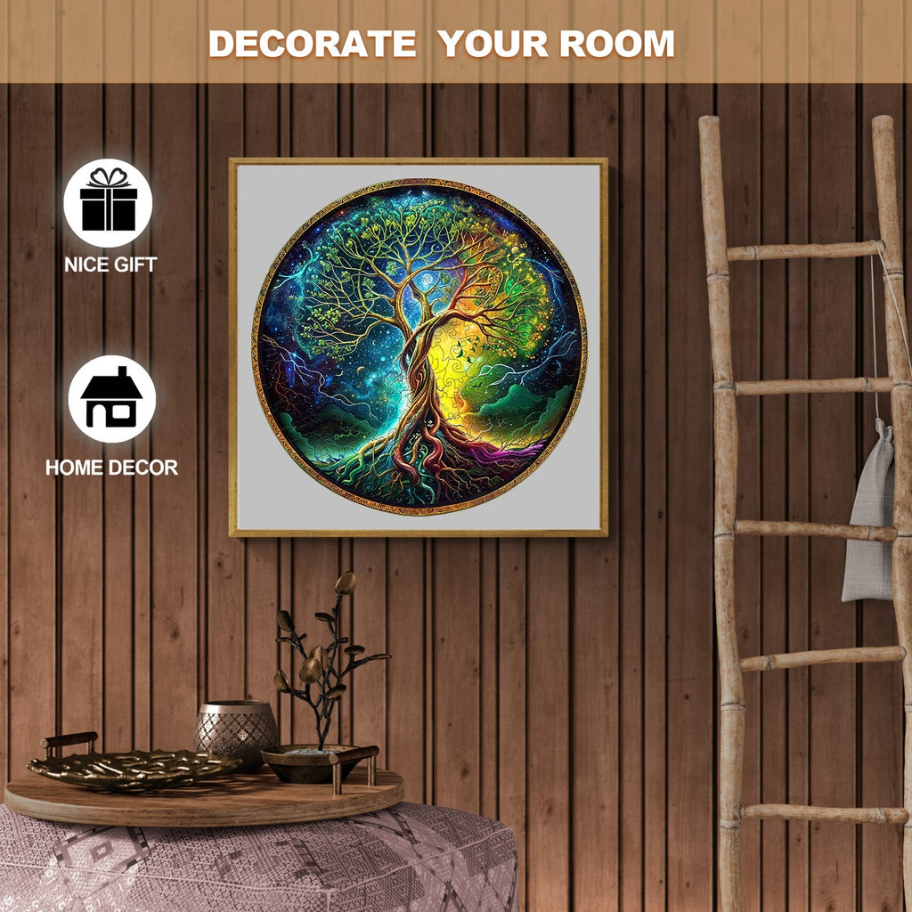 Aurora Tree of Life-3 Wooden Jigsaw Puzzle