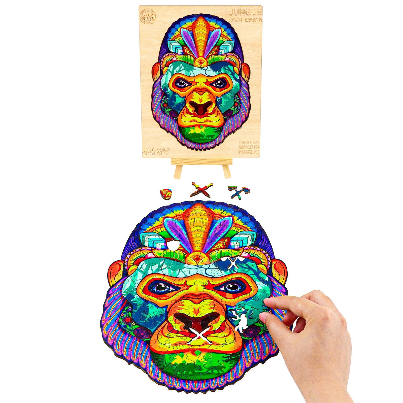 Jungle King Kong Wooden Jigsaw Puzzle