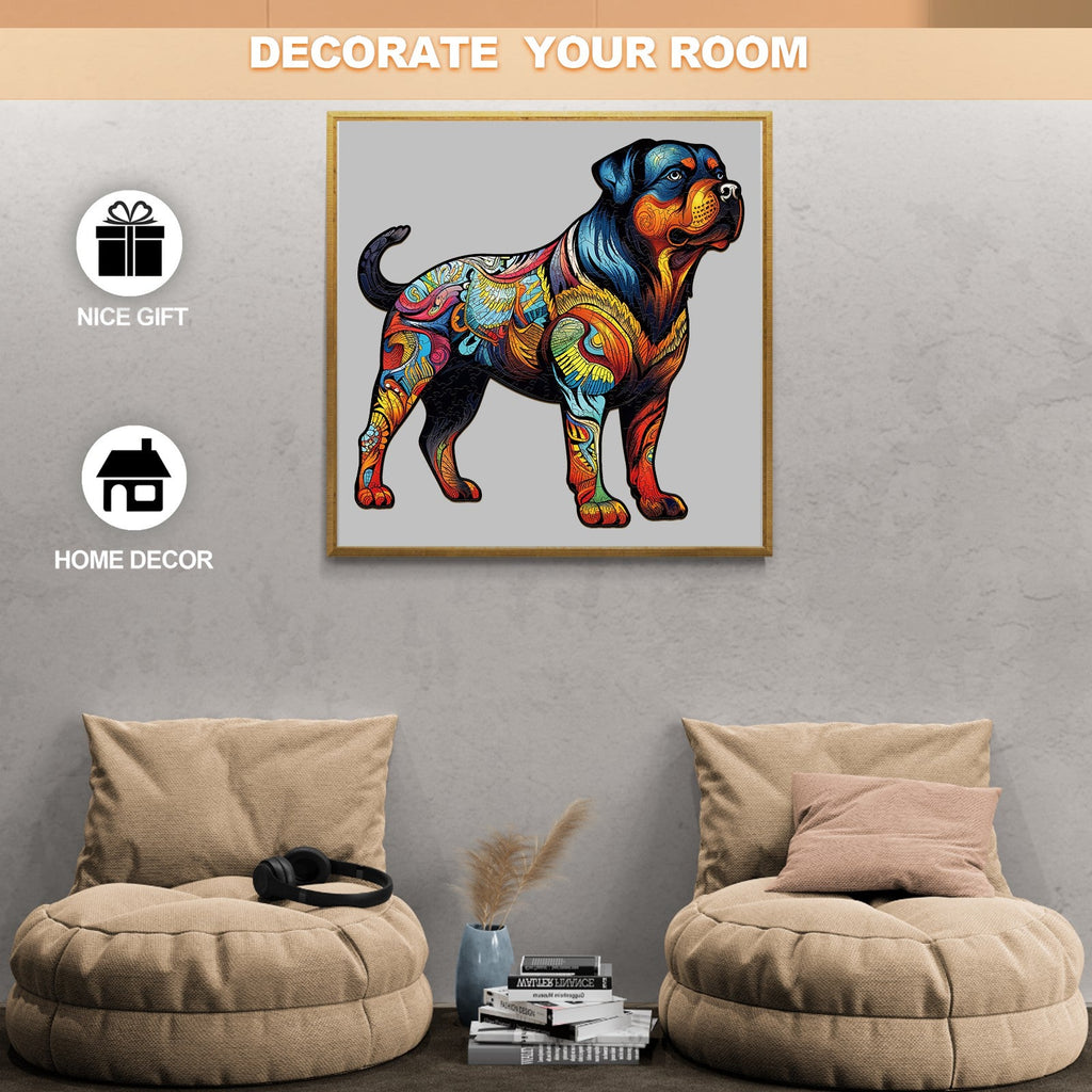 Rottweiler 1 Wooden Jigsaw Puzzle