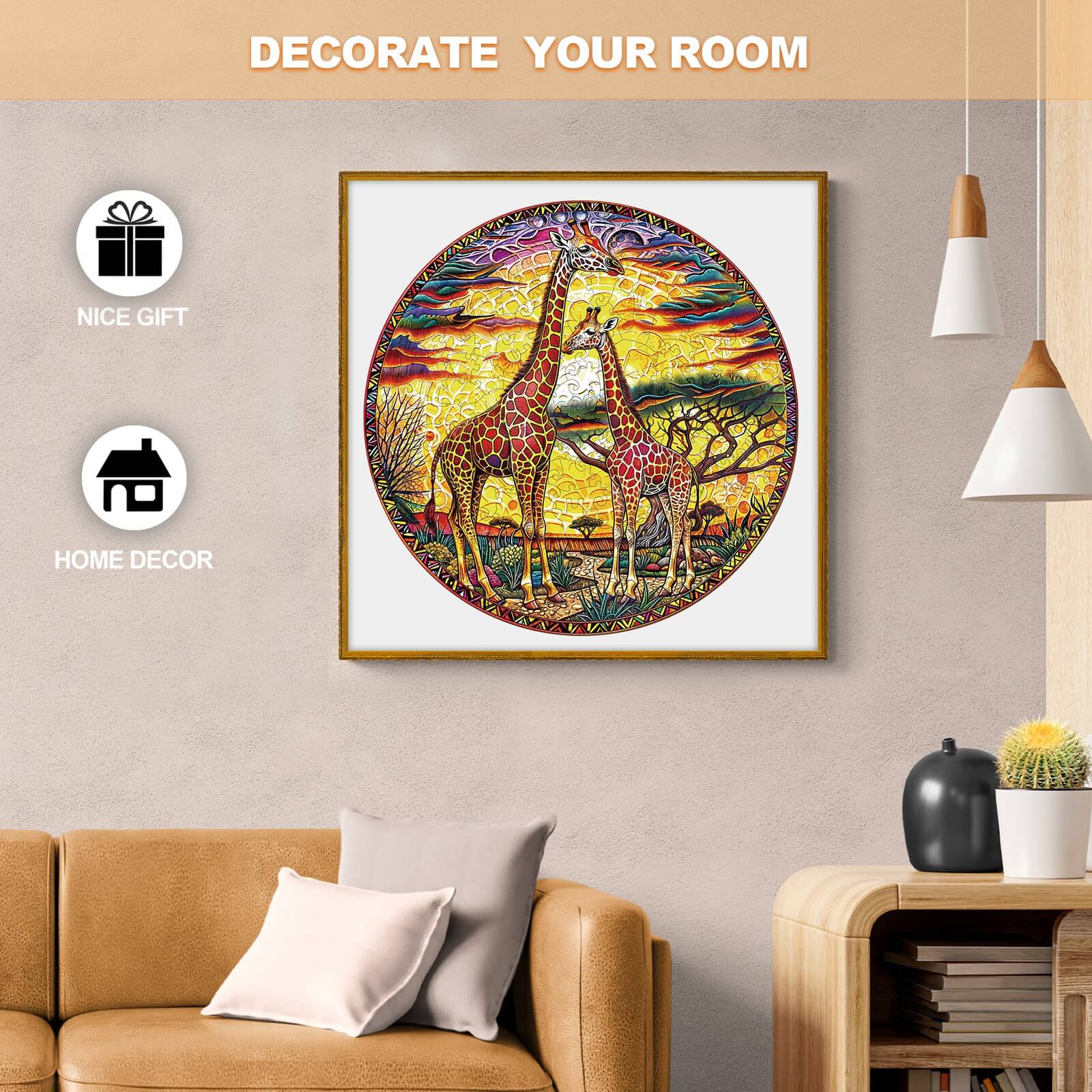 Giraffe Wooden Jigsaw Puzzle