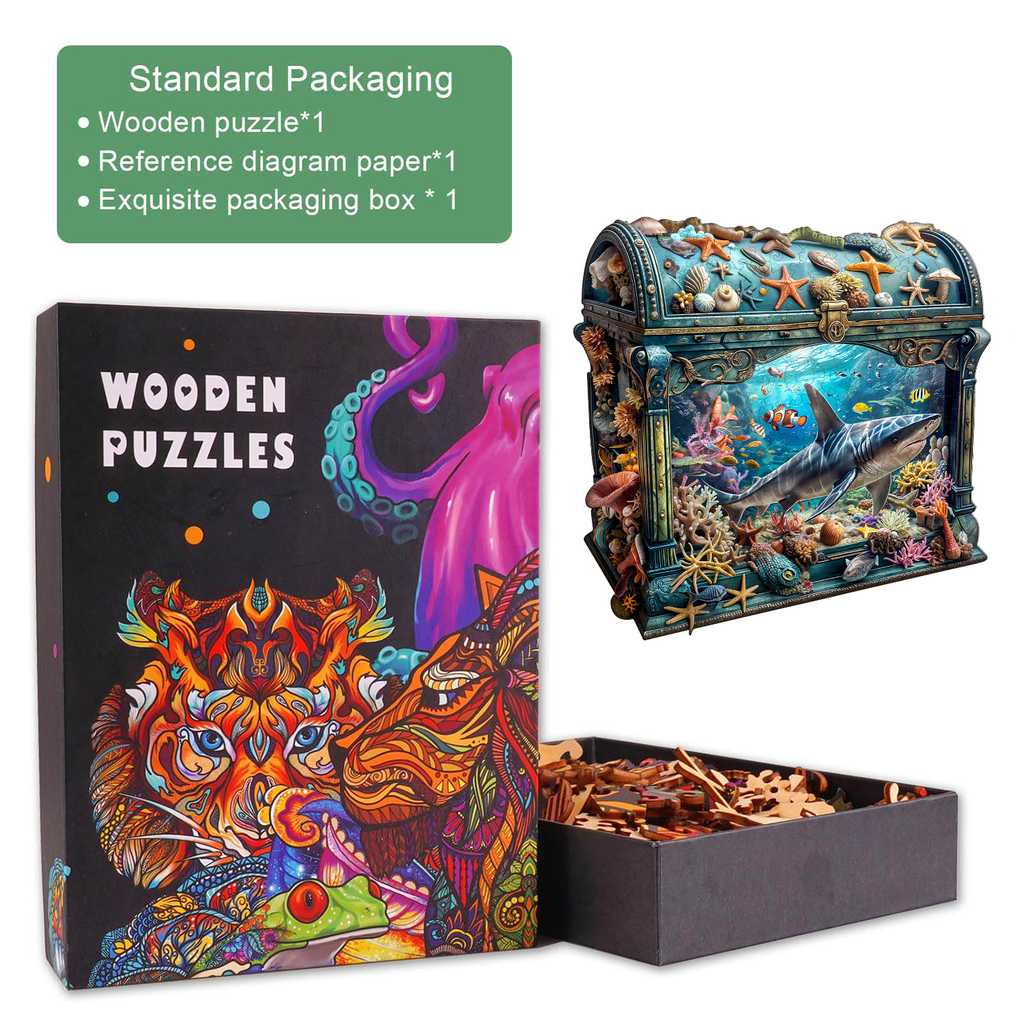 Treasure Chest Ocean-1 Wooden Jigsaw Puzzle