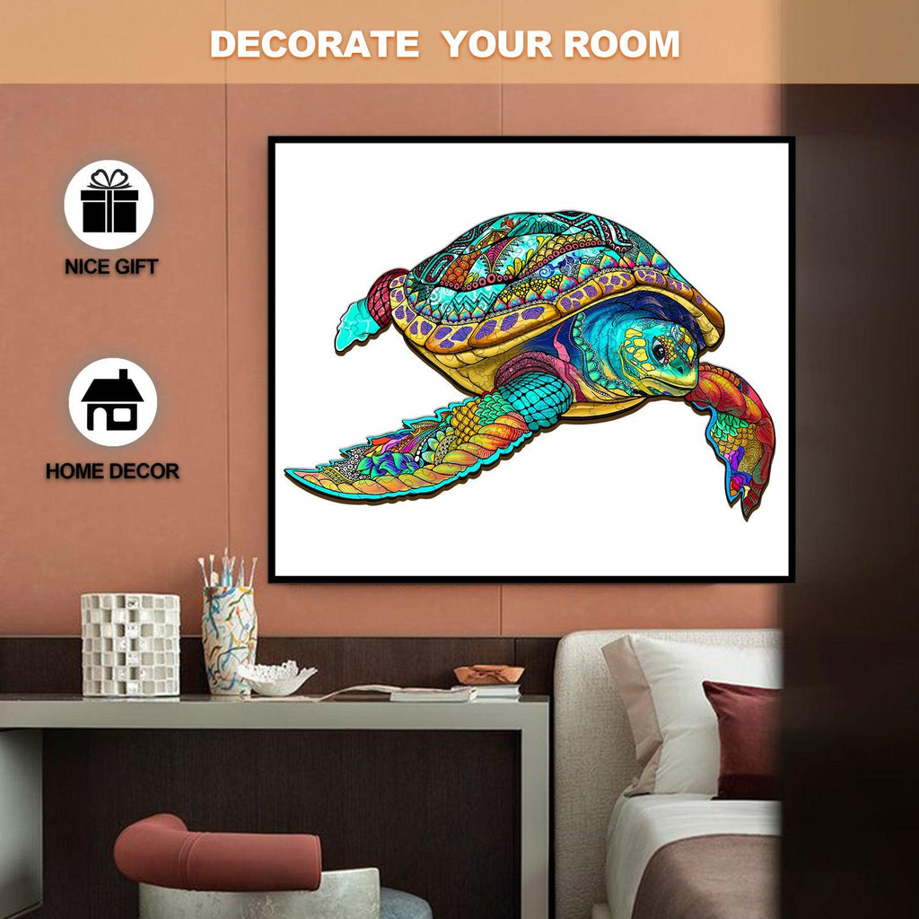 Adventure Turtle Wooden Jigsaw Puzzle