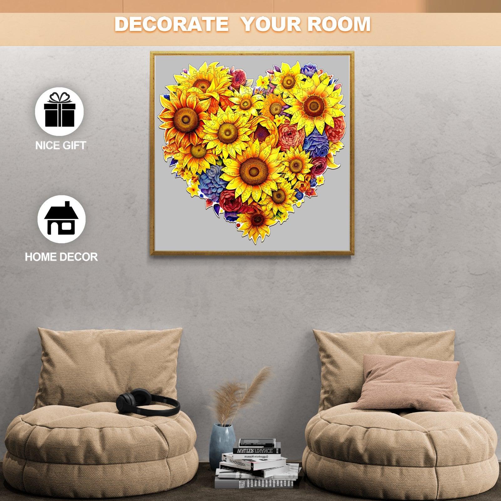 Sunflowers-2 Wooden Jigsaw Puzzle