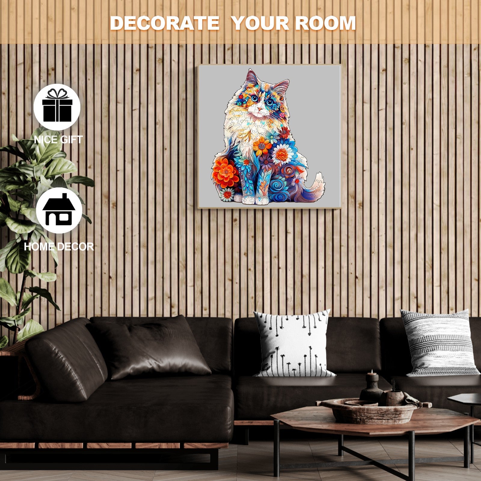 Ragdoll Cat Wooden Jigsaw Puzzle