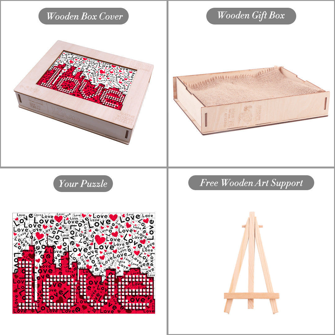 Love Challenge Wooden Jigsaw Puzzle
