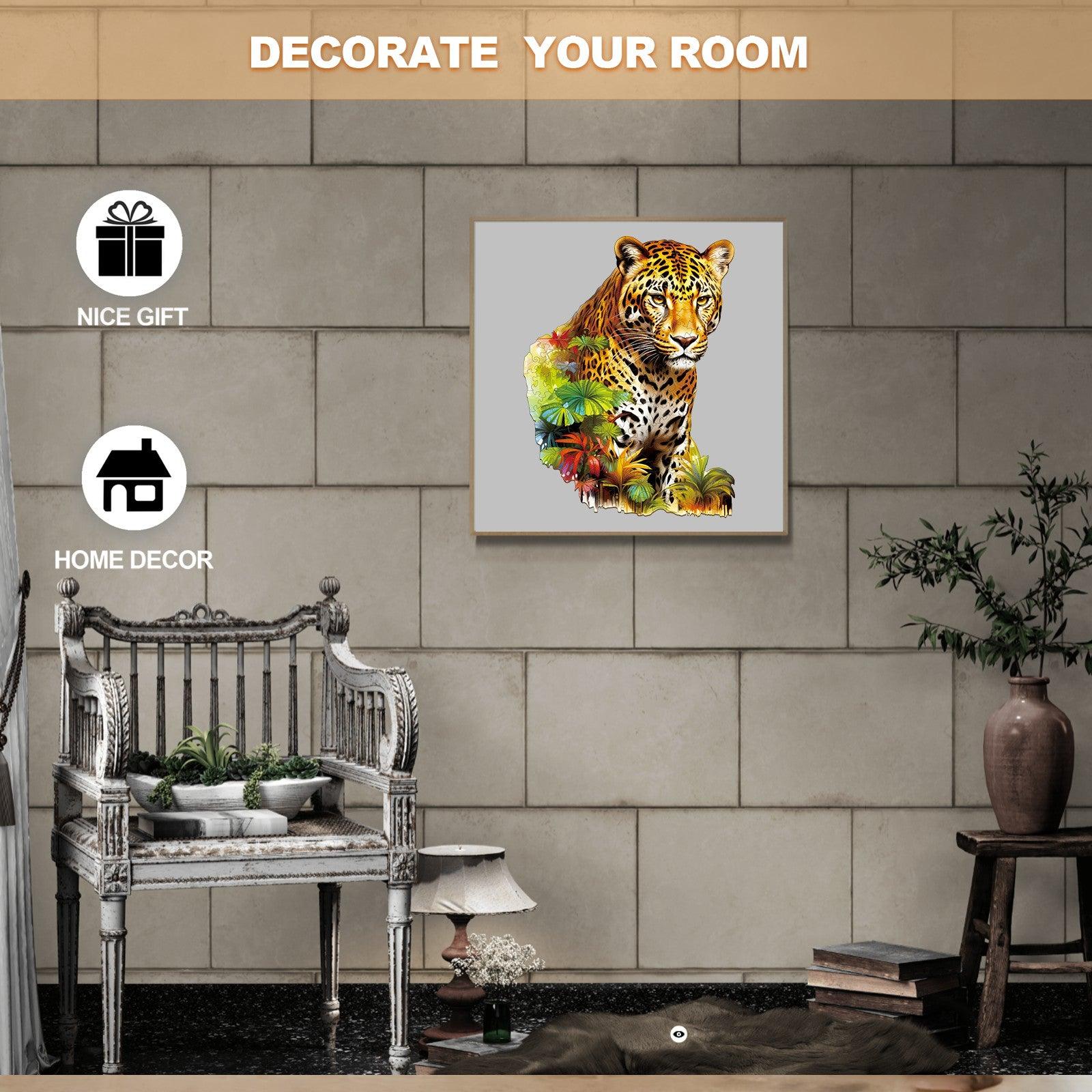 Jungle Cheetah Wooden Jigsaw Puzzle