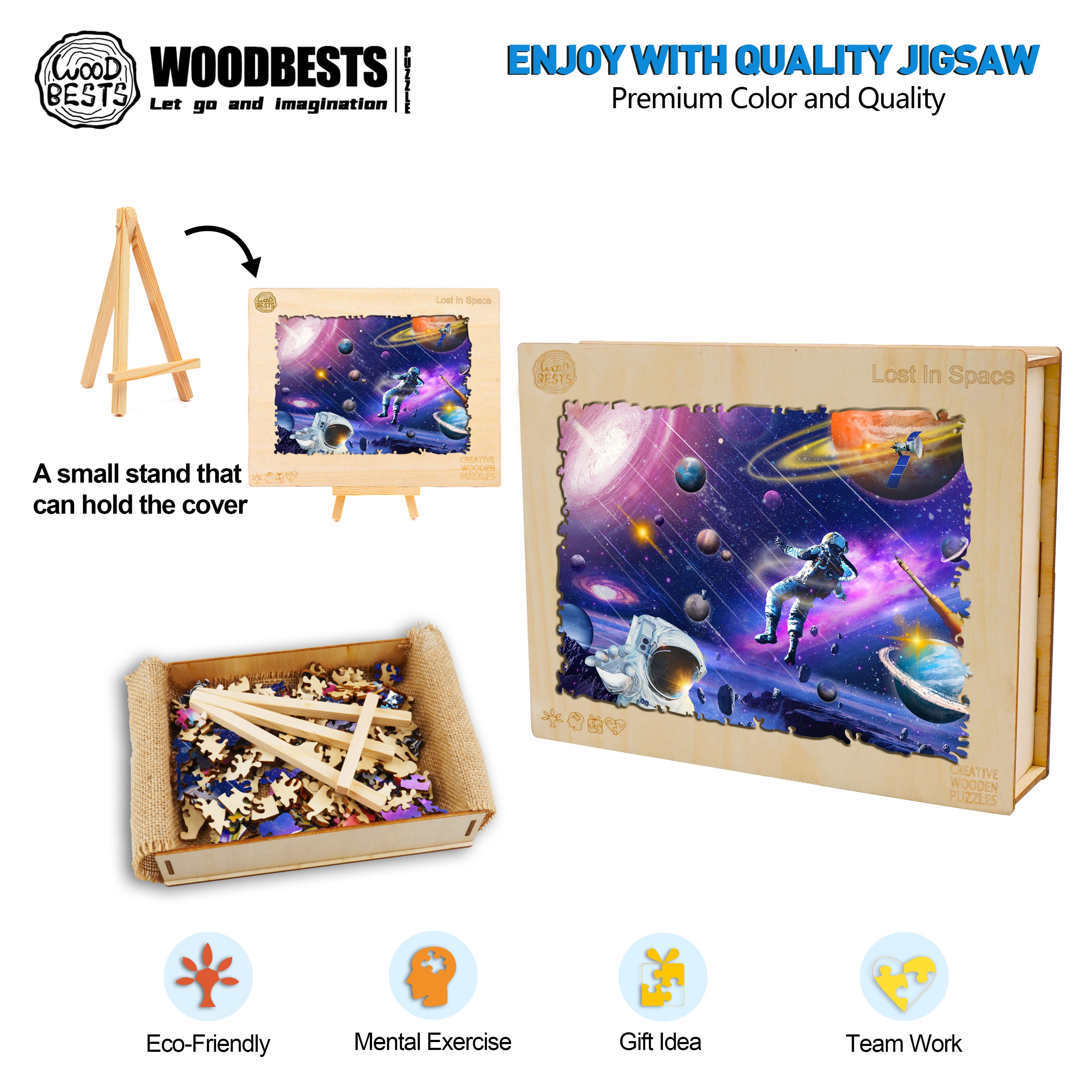 Space Exploration Wooden Jigsaw Puzzle