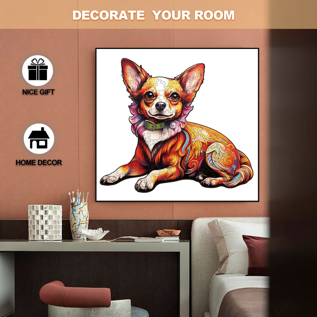Charming Chihuahua Wooden Jigsaw Puzzle