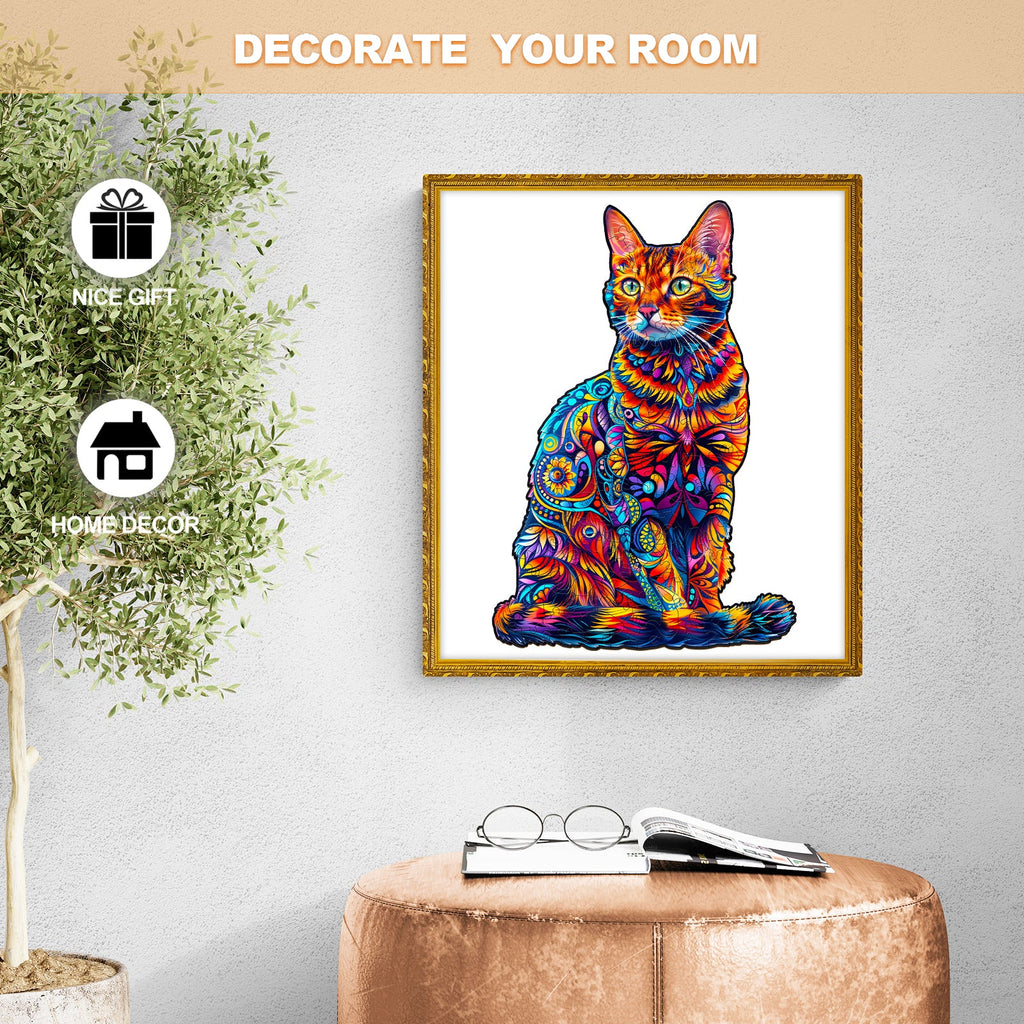 Bengal Cat-1 Wooden Jigsaw Puzzle