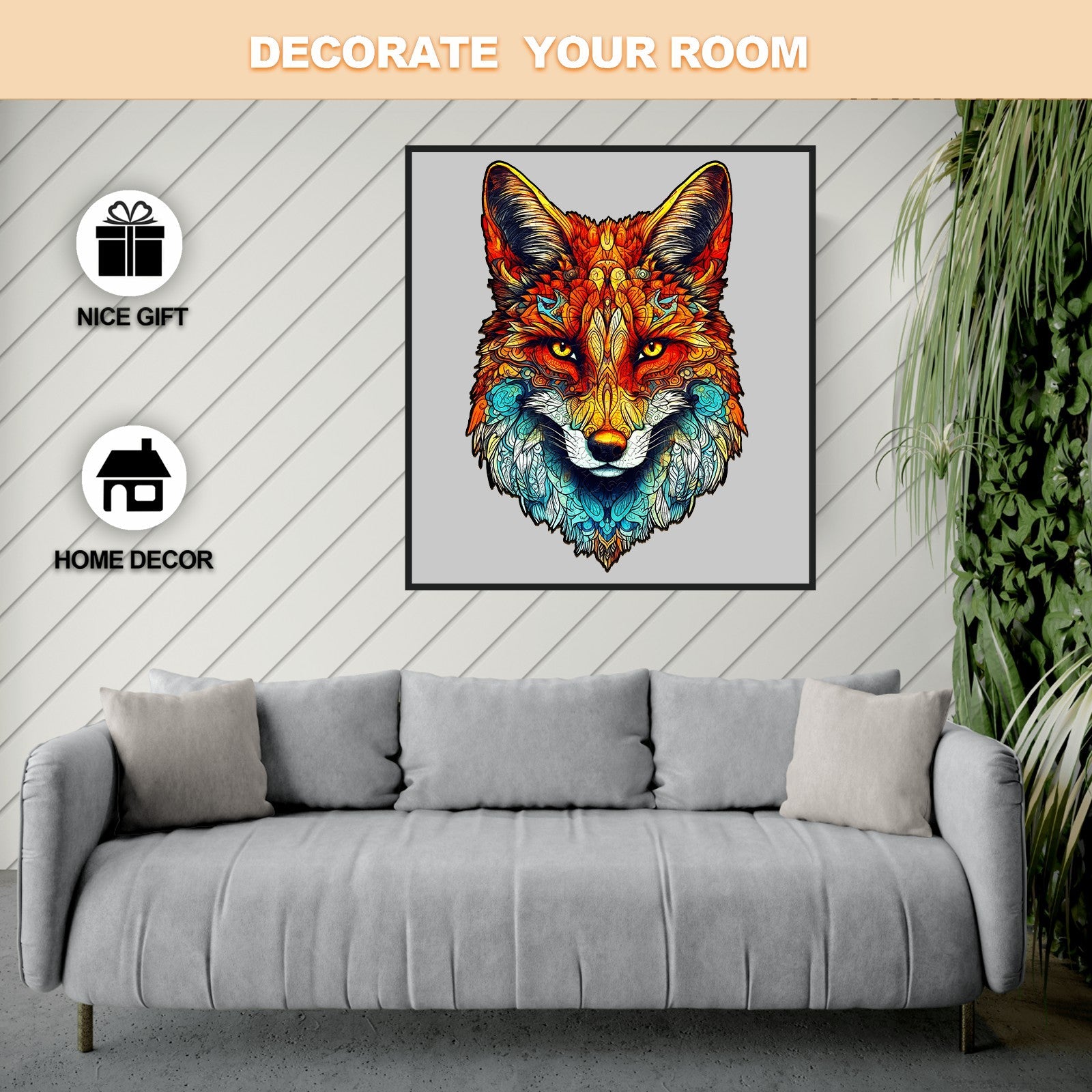 Uninhibited FOX Wooden Jigsaw Puzzle