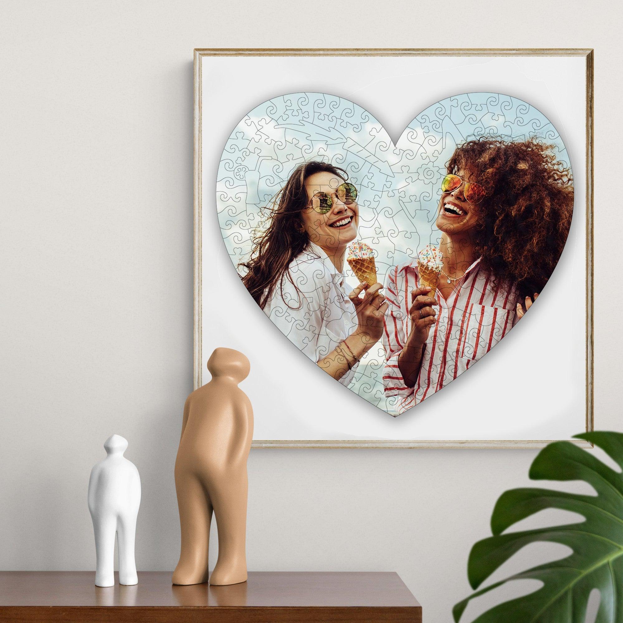 LOVE Style Personalized Friendship Photo Wooden Puzzle