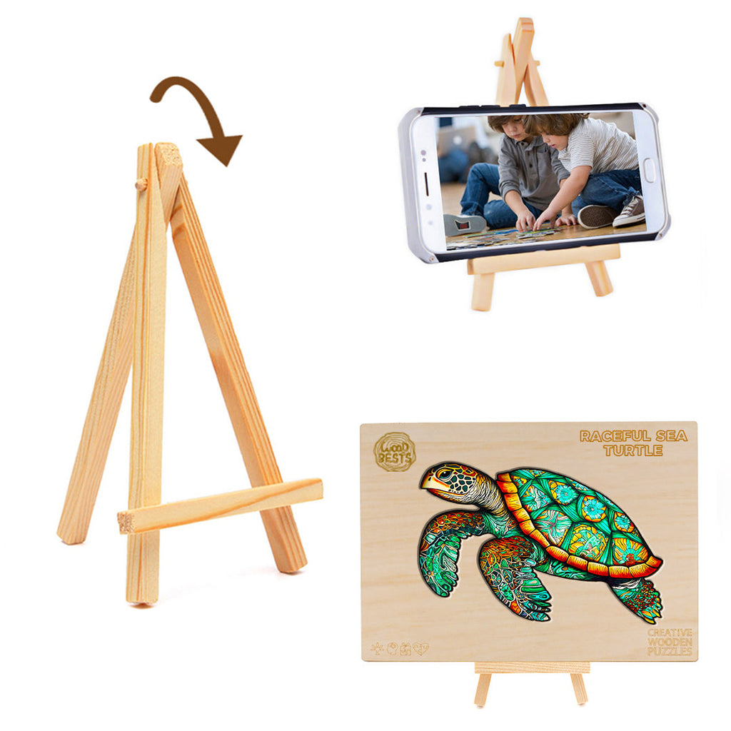 Mysterious Sea Turtle Wooden Jigsaw Puzzle
