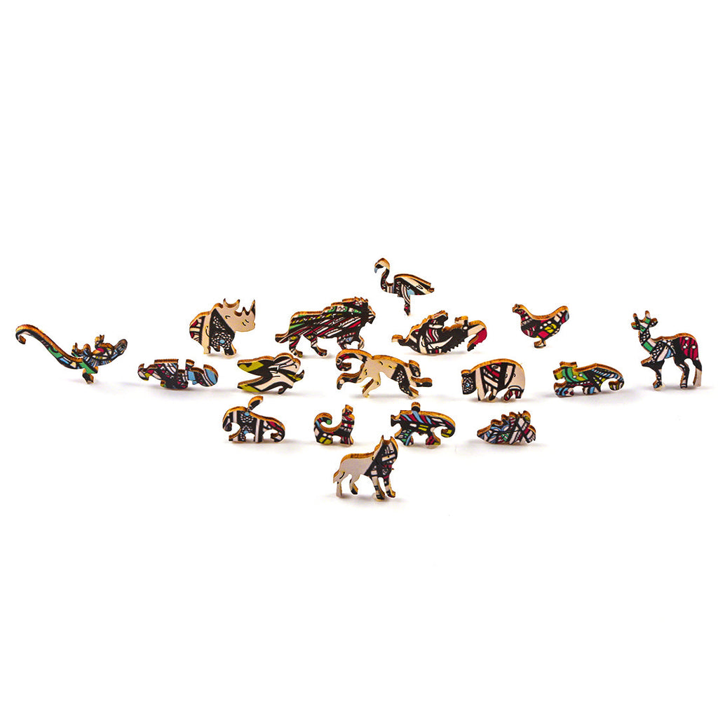 Noble Elephant Wooden Jigsaw Puzzle