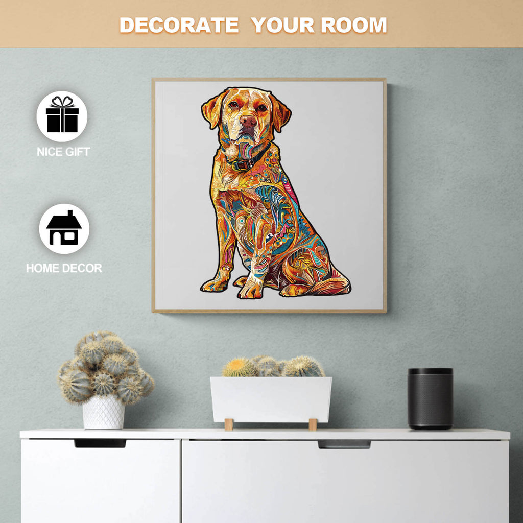 Handsome Labrador Wooden Jigsaw Puzzle