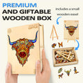 Highland Cattle Wooden Jigsaw Puzzle