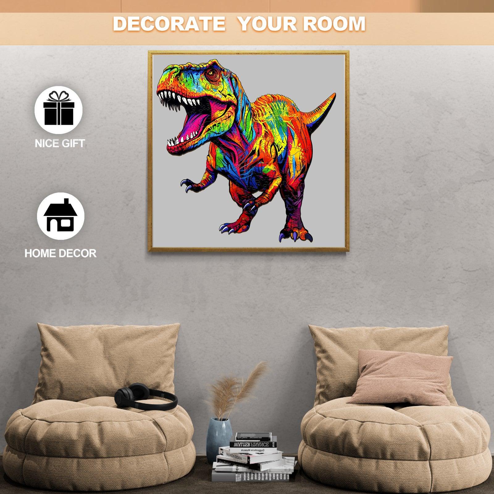 Roaring Tyrannosaurus Wooden Jigsaw Puzzle