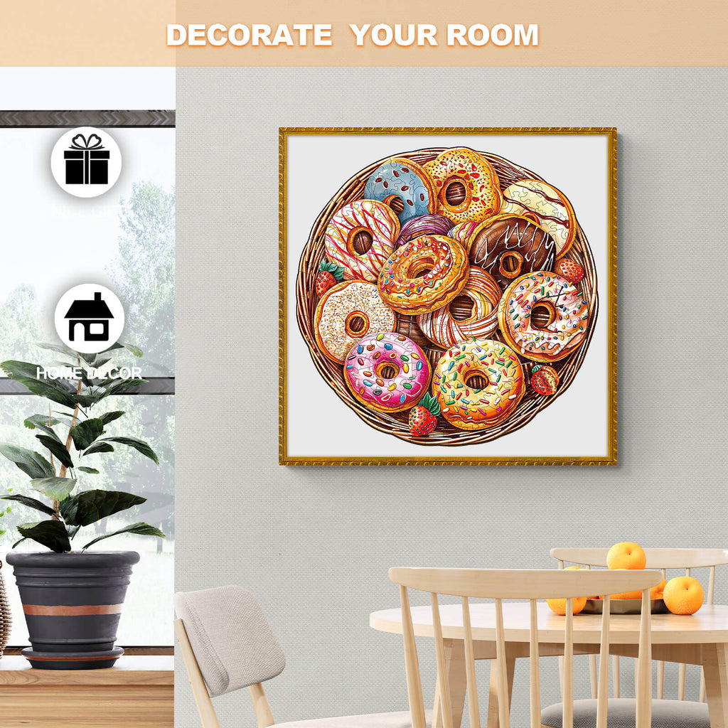 Donuts Wooden Jigsaw Puzzle