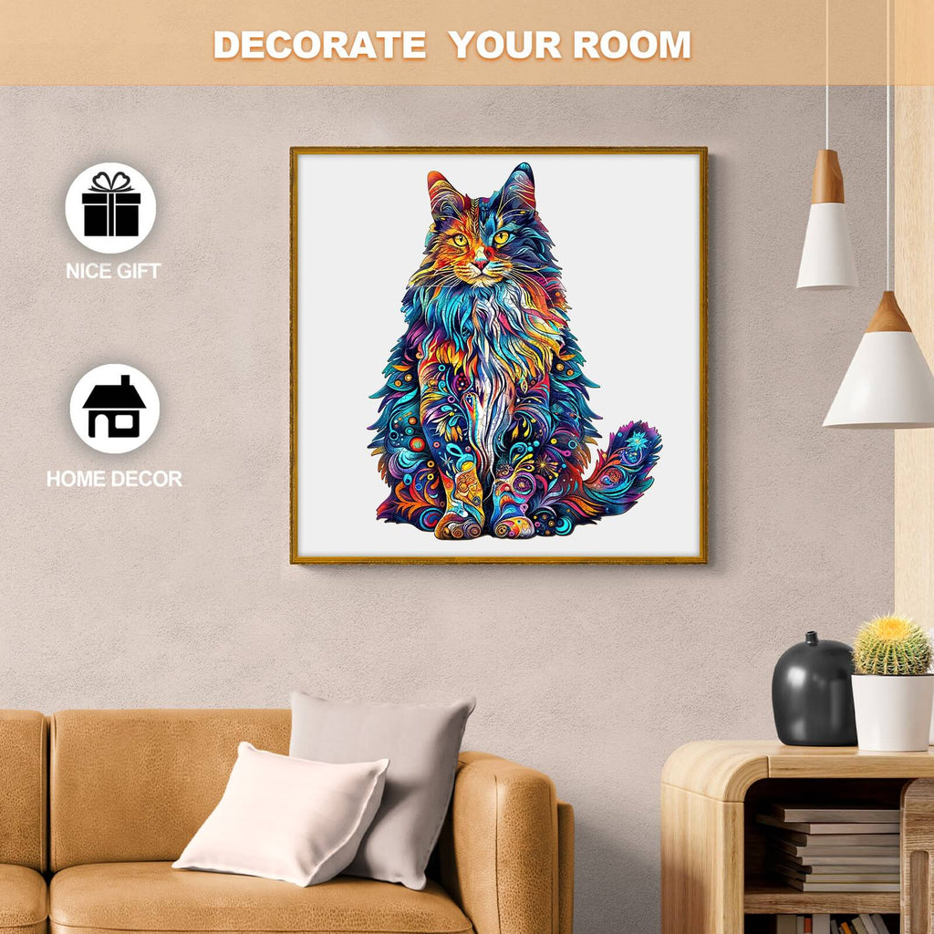 Maine Cat-3 Wooden Jigsaw Puzzle