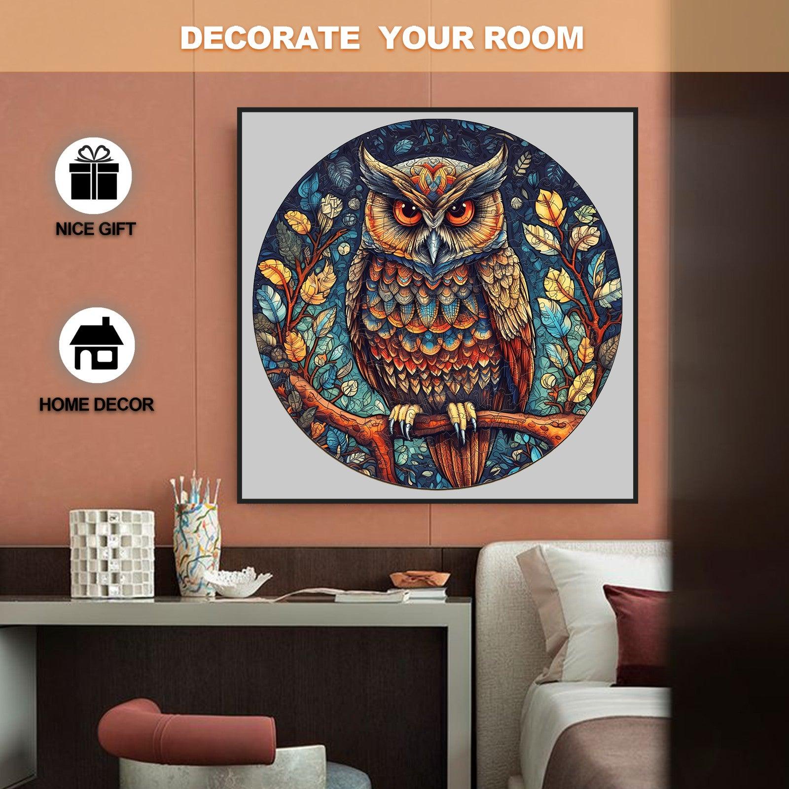 Mystic Owl Wooden Jigsaw Puzzle