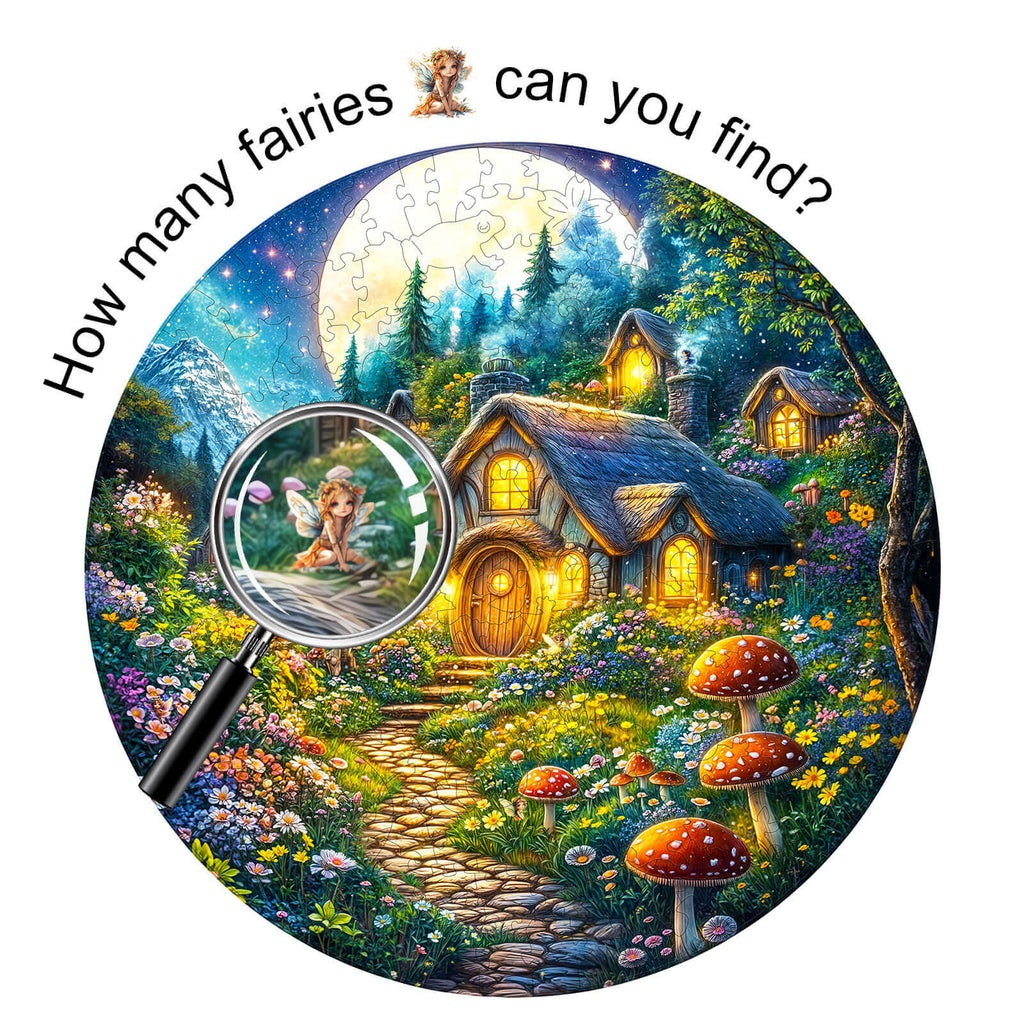 SEEK AND FIND FAIRIES Wooden Jigsaw Puzzle